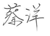 蔡洋-電(diàn)子簽
